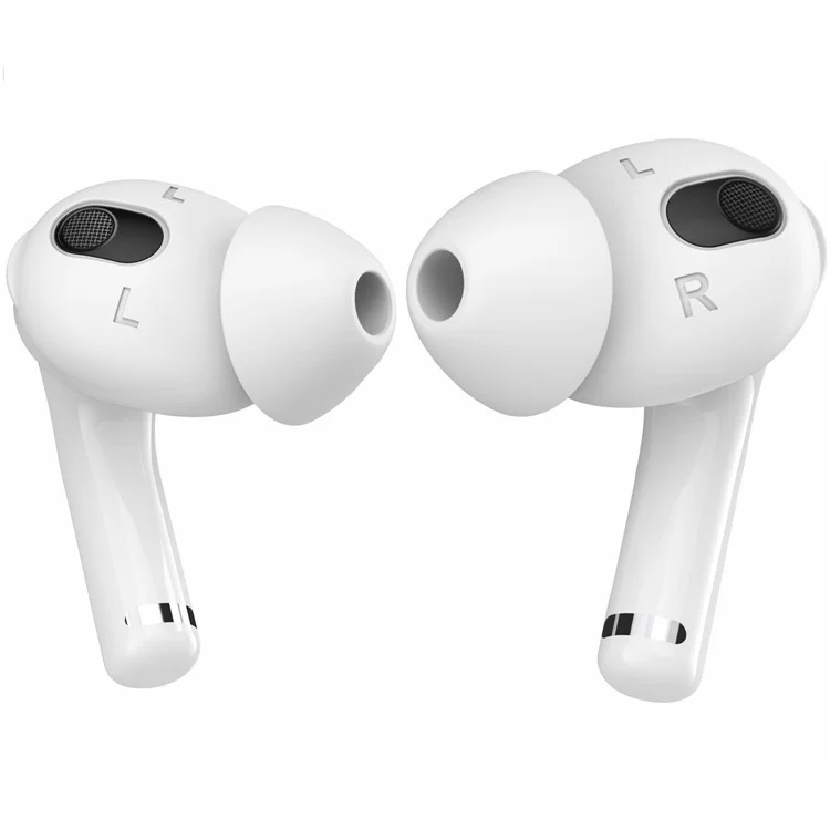 AHASTYLE PT66-3 For Apple AirPods 3 Noise Reduction Replacement Earbud Silicone Cover, S - White