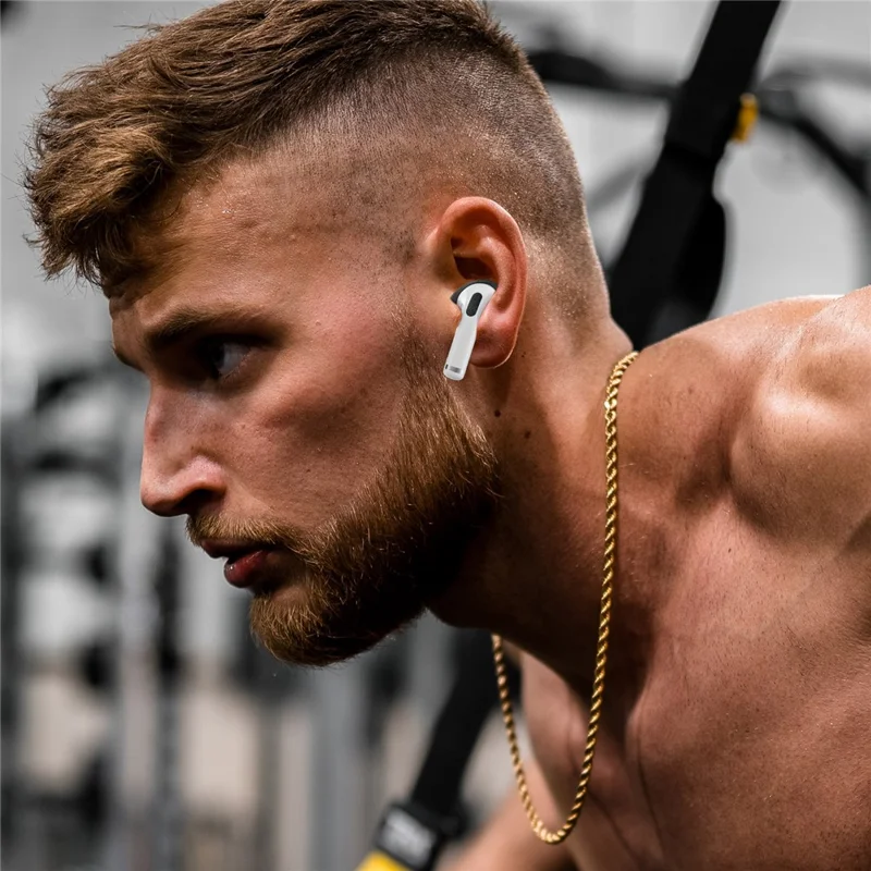 AHASTYLE PT76-3 1 Paia di Coperture per Orecchie Sottili per Apple AirPods 3 Punta per Auricolari in Silicone, L - Nero