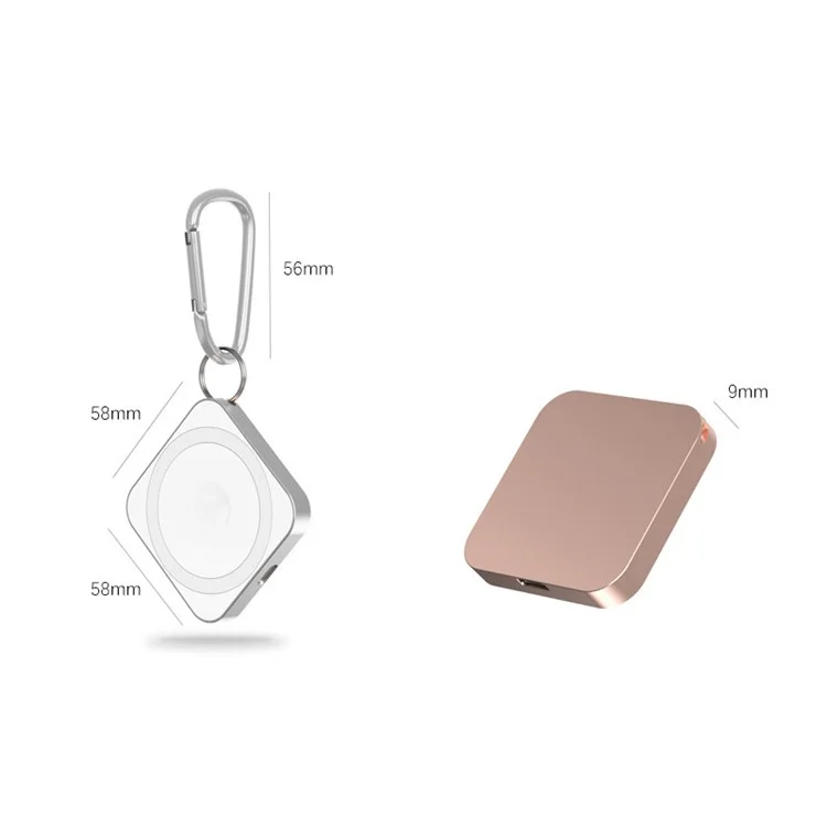 Carregador magnético sem fio 3 em 1 de 15W para dispositivos Apple - Rose Gold