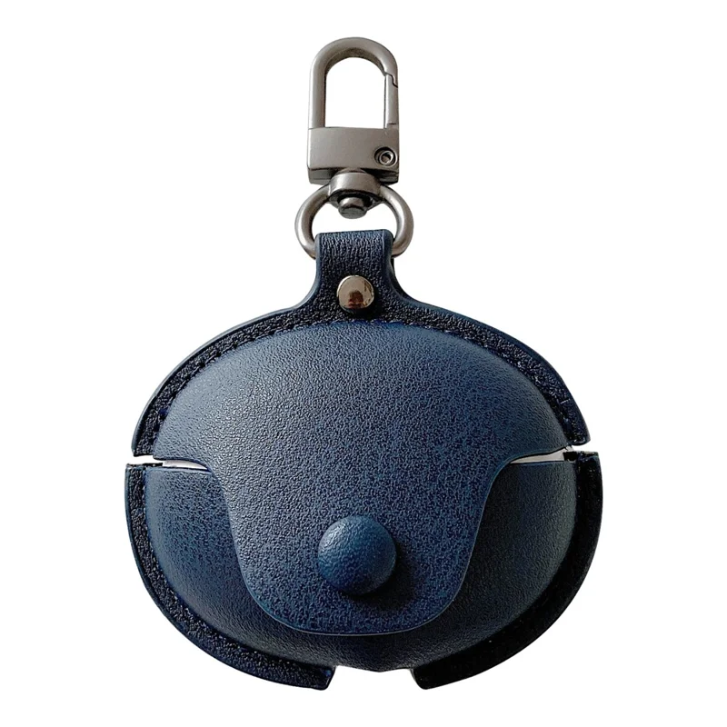 Для HUAWEI FreeClip Business PU Leather Protective Case Bluetooth Earphone Anti-drop Cover - Dark Blue