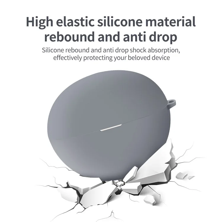 Para el estuche protector de silicona HUAWEI FreeClip TWS Earphone Anti-drop Cover - Púrpura