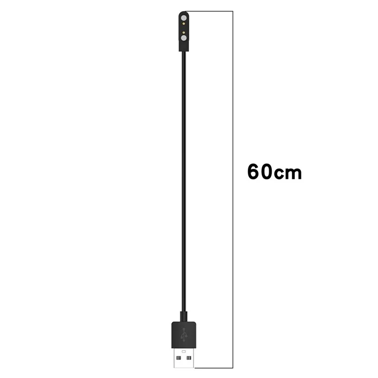 Para Haylou Solar Plus LS16 / Xplora XG02 Dock de Carregamento Magnético de Relógio com Cabo de 60CM - Preto