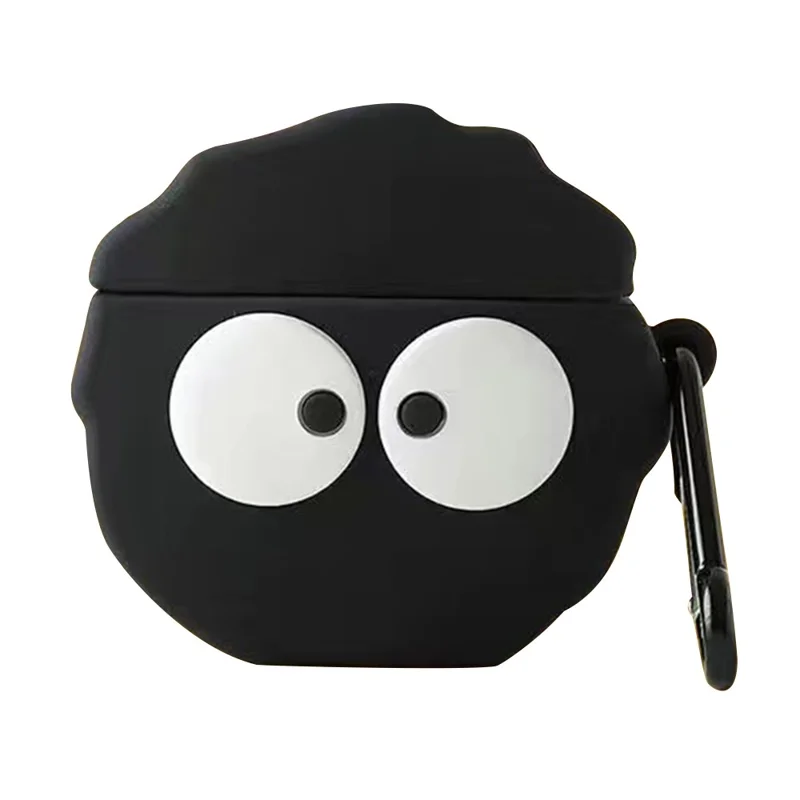 No.1 For Oppo Enco Air Wireless Earphone Cartoon Case Silicone Protective Cover - Black