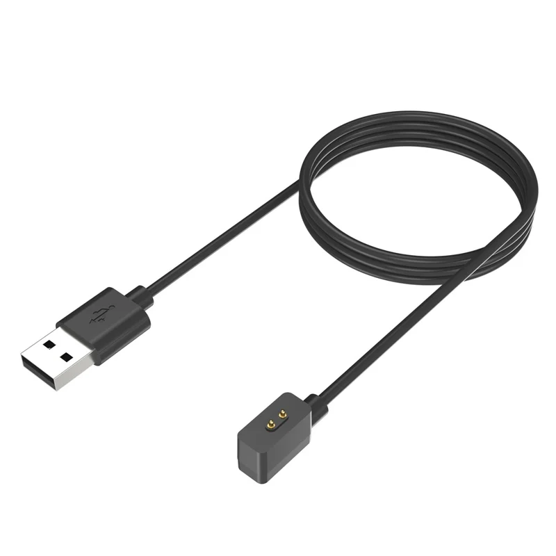 Para Xiaomi Redmi Watch 4 / Watch 3 Active / Smart Band 8 / 8 Pro / 8 Active / Redmi Band 2 Cabo de Carregamento Magnético, 1m - Preto