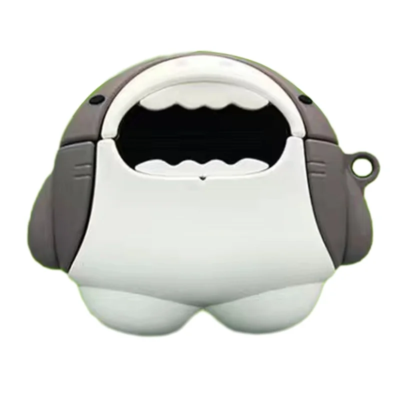 For Lenovo LP40 Pro Bluetooth-compatible Earphone Anti-drop Case Cute Cartoon Silicone Cover - Shark