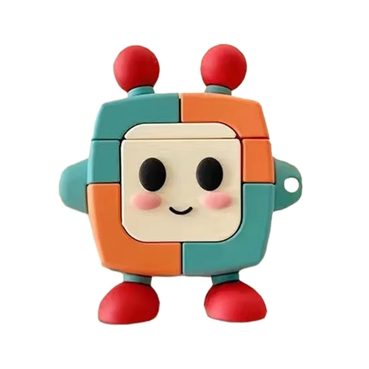 For Lenovo LP40 Cartoon Design Silicone Case TWS Earphone Anti-drop Protection Cover - Color Robot