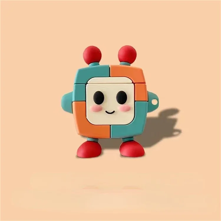 For Lenovo LP40 Cartoon Design Silicone Case TWS Earphone Anti-drop Protection Cover - Color Robot