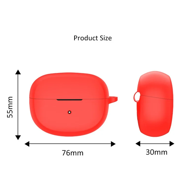 Para Bose Ultra Open Case Anti-dust Flexible Silicone Earbu Cover with Carrying Buckle - Azul Escuro