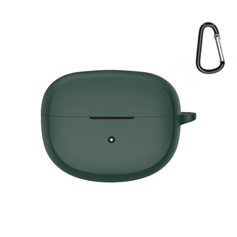 Pour Bose Ultra Open Case Anti-poussière Flexible Silicone Earbu Cover avec Boucle de Transport - Vert Noirâtre