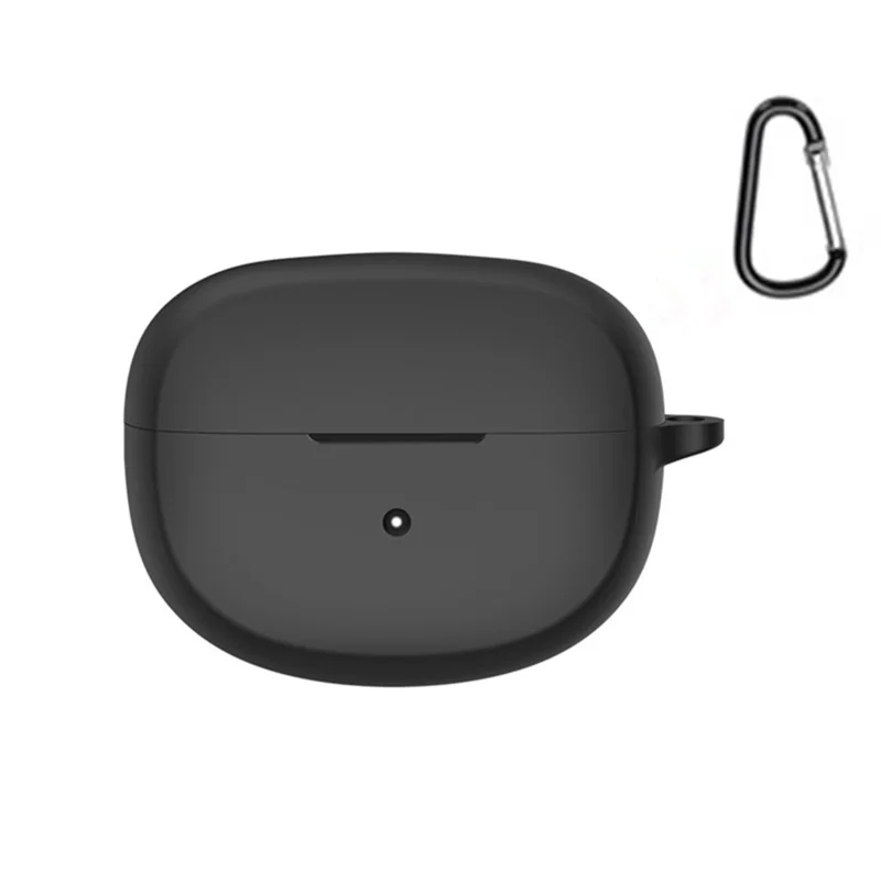 For Bose Ultra Open Case Anti-dust Flexible Silicone Earbu Cover with Carrying Buckle - Black