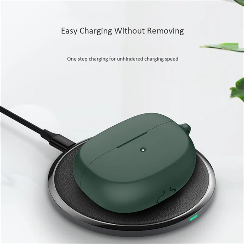 For Bose Ultra Open Case Anti-dust Flexible Silicone Earbu Cover with Carrying Buckle - White