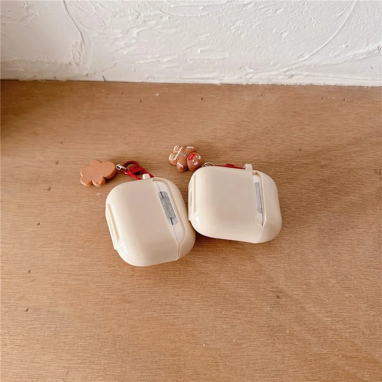 Para a Apple AirPods Com o Caso de Carregamento (2016) /(2019) / AirPods Com Estojo de Carregamento Sem Fio (2019) TPU Cover Bolo Cookie Earbuds Case