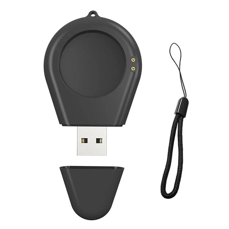 Для Xiaomi Watch S3 / Watch S2 / Watch 2 Pro Waterdrop Shape USB Зарядное устройство Смарт-часы Зарядная док-станция - Черный