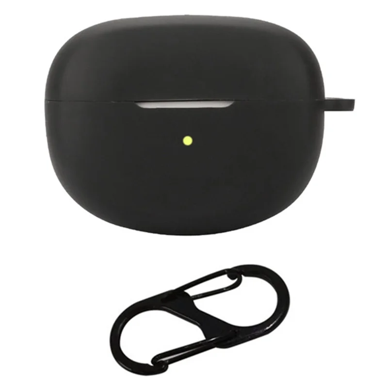 For Bose Ultra Open Earbuds Bluetooth-compatible Earphone Silicone Case Anti-dust Cover with Hanging Buckle - Black