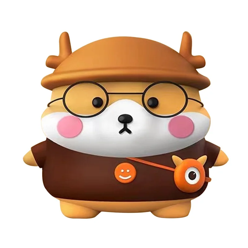 Mo.2 For Baseus W04 2023 Soft Silicone Cover Lovely Cartoon Design Bluetooth-compatible Headset Protective Case - Antler Dog