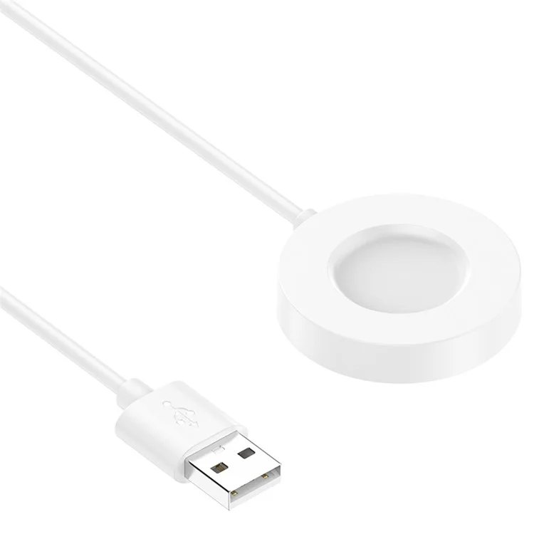 Für Xiaomi Watch S1 Pro Smartwatch Ladegerät Ladeplatz mit Silikon-Displayhalterung - Weiß