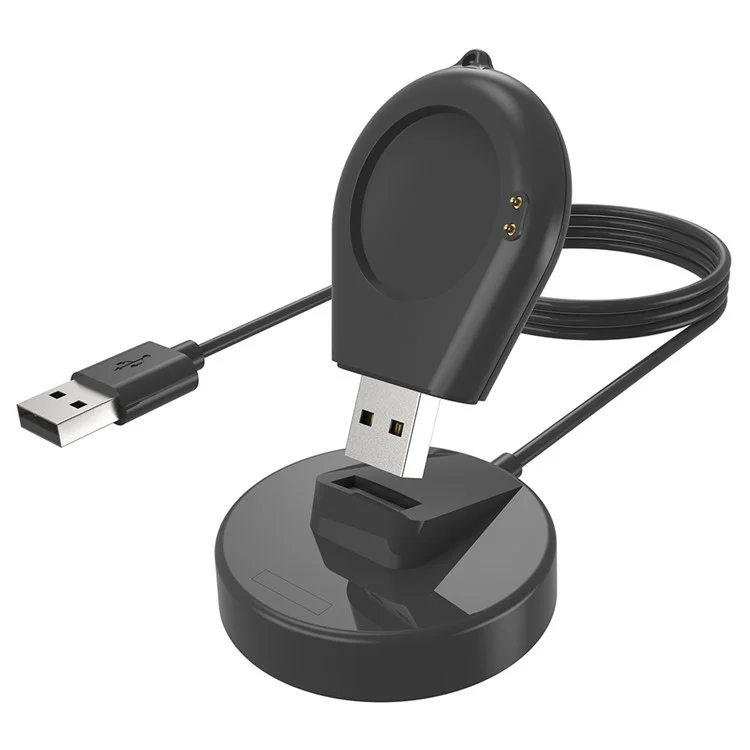 For Xiaomi Watch S3 / S2 46mm / S2 42mm / Watch 2 Pro Wireless Charger USB Charging Dock Station - Black