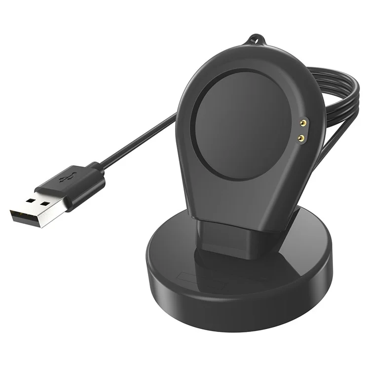 For Xiaomi Watch S3 / S2 46mm / S2 42mm / Watch 2 Pro Wireless Charger USB Charging Dock Station - Black