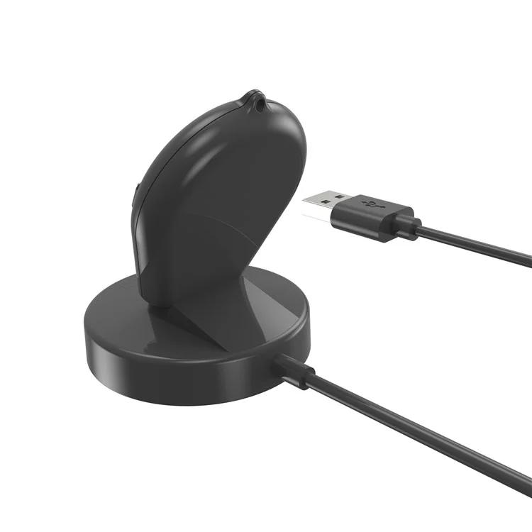 For Xiaomi Watch S3 / S2 46mm / S2 42mm / Watch 2 Pro Wireless Charger USB Charging Dock Station - Black