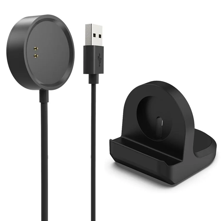 Câble de charge pour montre connectée Realme Watch RMA161 avec support en silicone pour l'écran