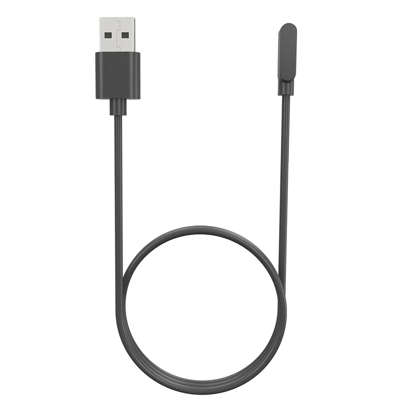 For QCY Watch GTC / Watch WA22GTCA USB 60CM Cable Magnetic Watch Charger Charging Dock - Black