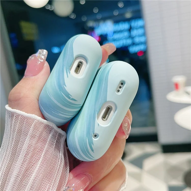 Para Apple AirPods 3 Matte Hard PC Case Cartoon Panda Pattern Printing Protective Cover