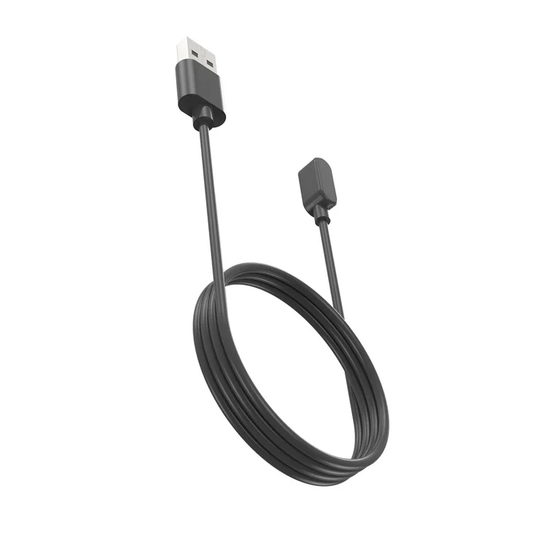 For Honor Choice Haylou Watch USB Watch Charger Magnetic Charging Dock with 100cm Cable - Black