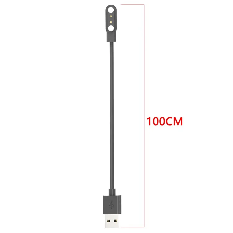 Watch Charger for Zeblaze GTR 3 Pro 100cm Replacement Magnetic Watch Charging Cable - Black
