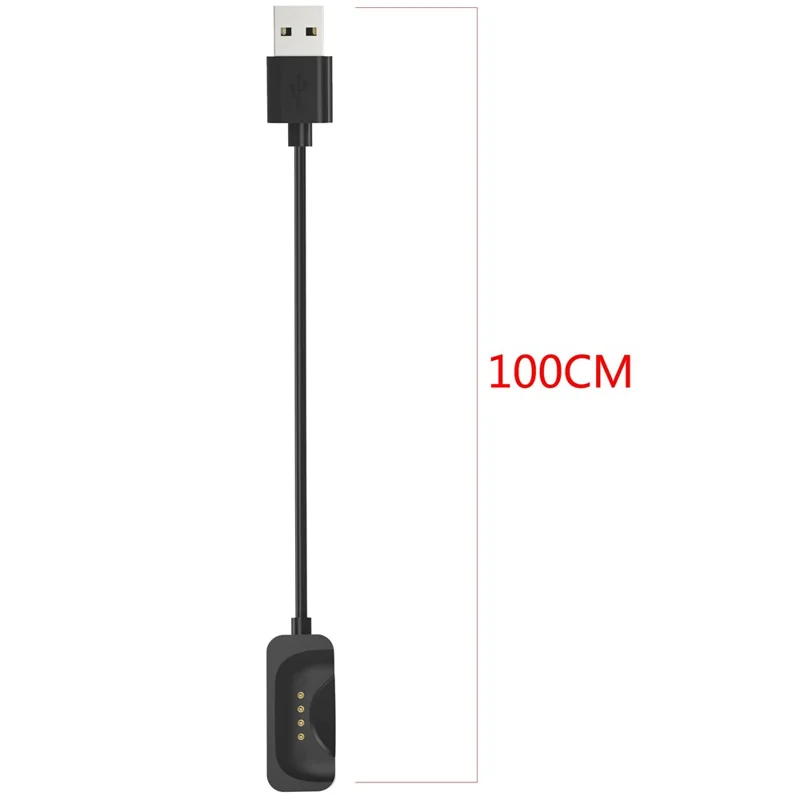 For OnePlus Watch 2R/Watch 2 Magnetic Watch Charger 100cm Smart Watch Charging Cord - Black