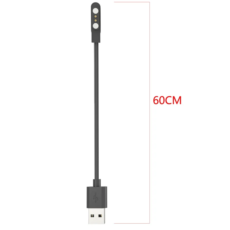 Caricabatterie Smart Watch per QCY Watch GTS 60cm Cavo di ricarica magnetico sostitutivo per orologio USB