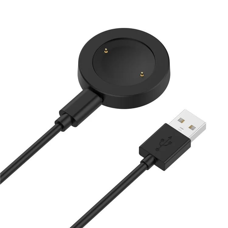 For Honor Watch GS 4 / Watch GS 3 MUS-B19 / Watch 5 / Watch 4 TMA-L19 Charging Dock Watch Charger with 1m Splittable Cable - Black