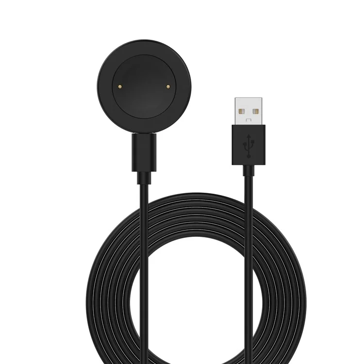 For Honor Watch GS 4 / Watch GS 3 MUS-B19 / Watch 5 / Watch 4 TMA-L19 Charging Dock Watch Charger with 1m Splittable Cable - Black