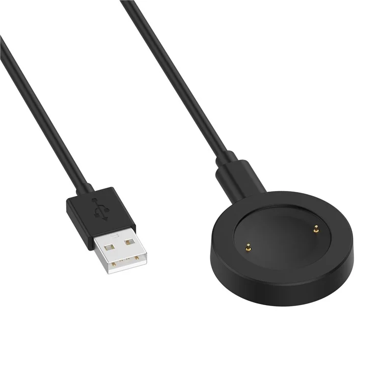 For Honor Watch GS 4 / Watch GS 3 MUS-B19 / Watch 5 / Watch 4 TMA-L19 Charging Dock Watch Charger with 1m Splittable Cable - Black