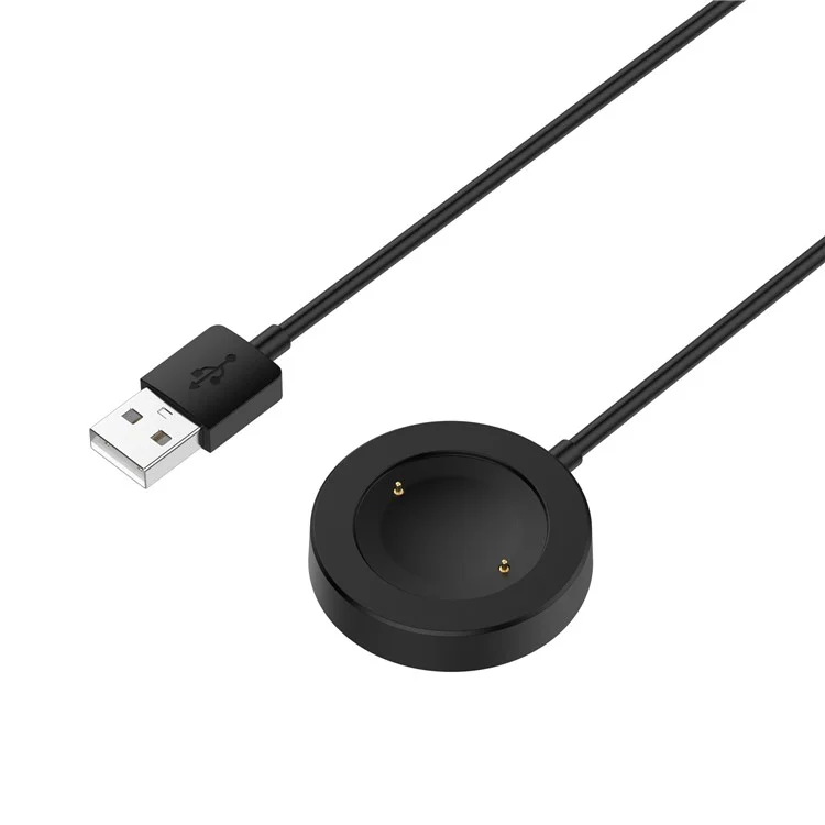 For Honor Watch GS 4 / Watch GS 3 MUS-B19 / Watch 5 / Watch 4 TMA-L19 Charging Dock Watch Charger Integrated with 1m Cable - Black