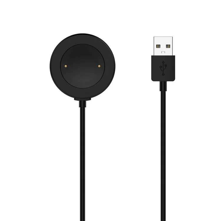 For Honor Watch GS 4 / Watch GS 3 MUS-B19 / Watch 5 / Watch 4 TMA-L19 Charging Dock Watch Charger Integrated with 1m Cable - Black