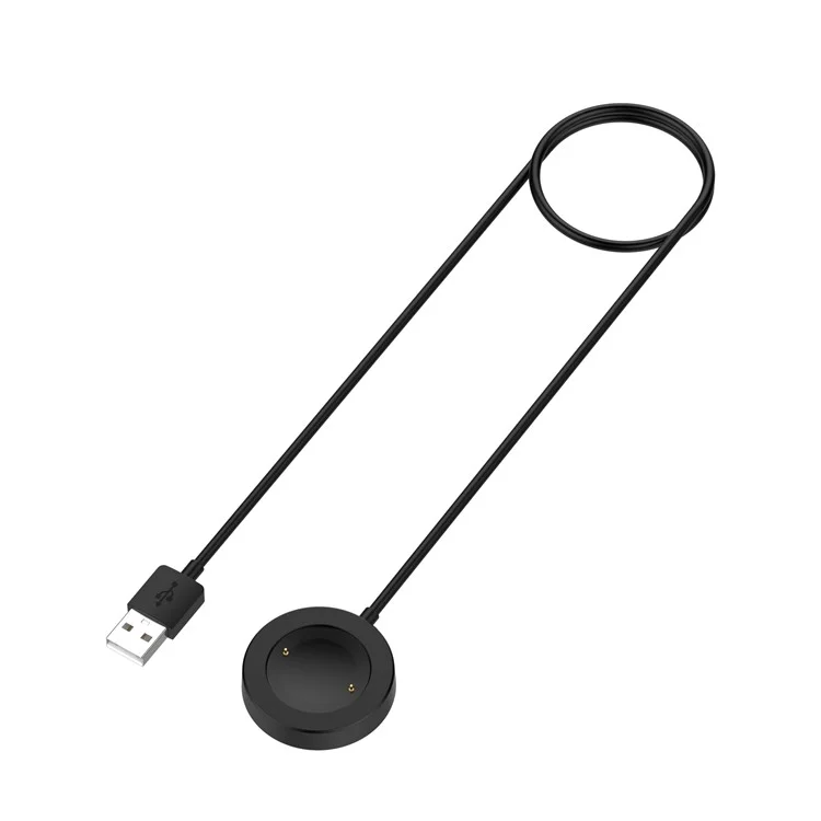 For Honor Watch GS 4 / Watch GS 3 MUS-B19 / Watch 5 / Watch 4 TMA-L19 Charging Dock Watch Charger Integrated with 1m Cable - Black