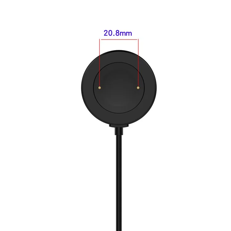 For Honor Watch GS 4 / Watch GS 3 MUS-B19 / Watch 5 / Watch 4 TMA-L19 Charging Dock Watch Charger Integrated with 1m Cable - Black