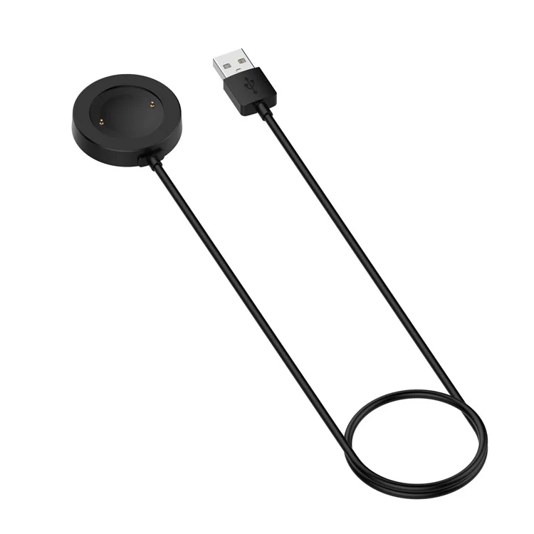 For Honor Watch GS 4 / Watch GS 3 MUS-B19 / Watch 5 / Watch 4 TMA-L19 Charging Dock Watch Charger Integrated with 1m Cable - Black