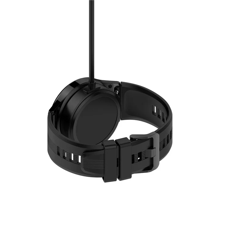 For Honor Watch GS 4 / Watch GS 3 MUS-B19 / Watch 5 / Watch 4 TMA-L19 Charging Dock Watch Charger Integrated with 1m Cable - Black
