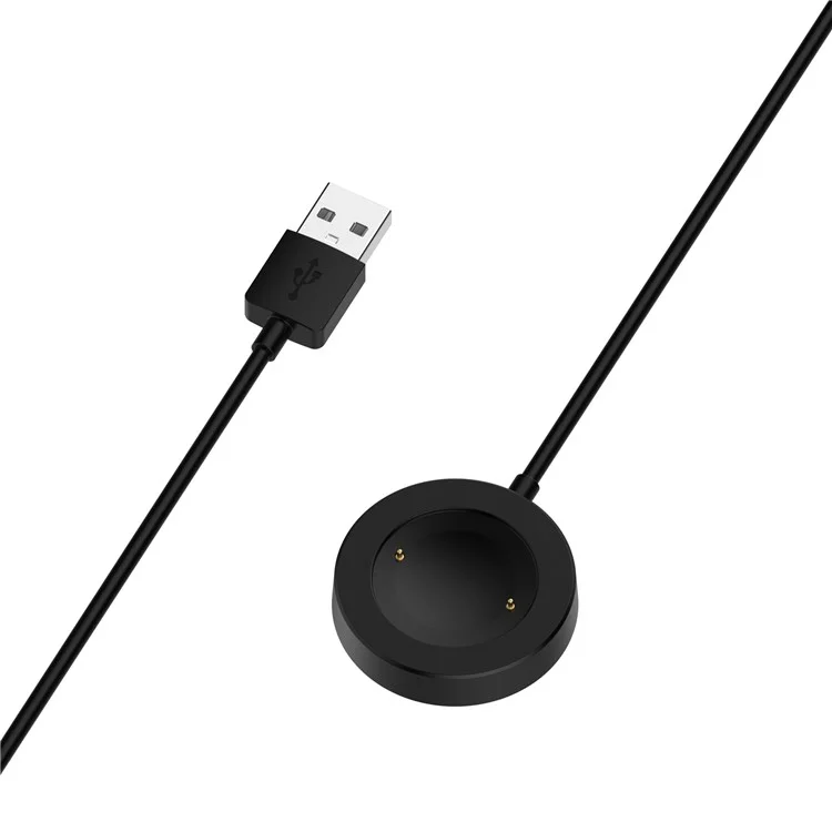 For Honor Watch GS 4 / Watch GS 3 MUS-B19 / Watch 5 / Watch 4 TMA-L19 Charging Dock Watch Charger Integrated with 1m Cable - Black