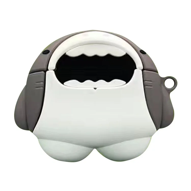 For Honor Earbuds X2 Bluetooth-compatible Earphone Silicone Case Fun Cartoon Shark Anti-drop Cover
