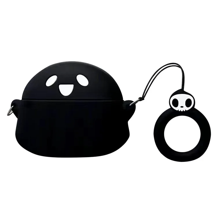 No.2 For Huawei Honor Earbuds X3 Bluetooth Earphone Sleeve Headphone Silicone Case - Black Ghost