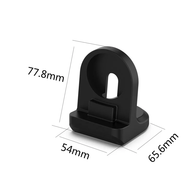 For Honor Watch GS4 / GS3 / Watch 4 Charger Holder Silicone Stand Charging Base (No Cable) - Black