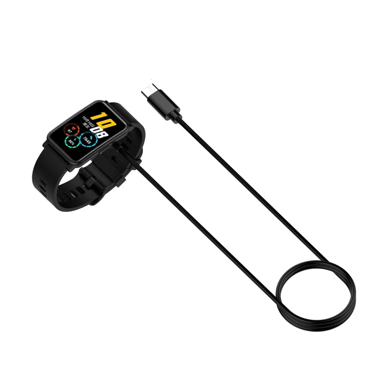 For Samsung Galaxy Fit3 / Honor Band 9 / Huawei Band 9/9 NFC Type-C Port Magnetic Smart Watch Charging Cable - Black