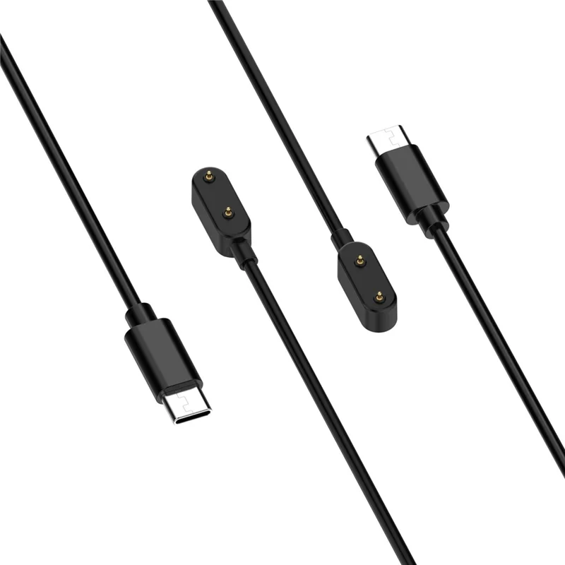 For Samsung Galaxy Fit3 / Honor Band 9 / Huawei Band 9/9 NFC Type-C Port Magnetic Smart Watch Charging Cable - Black
