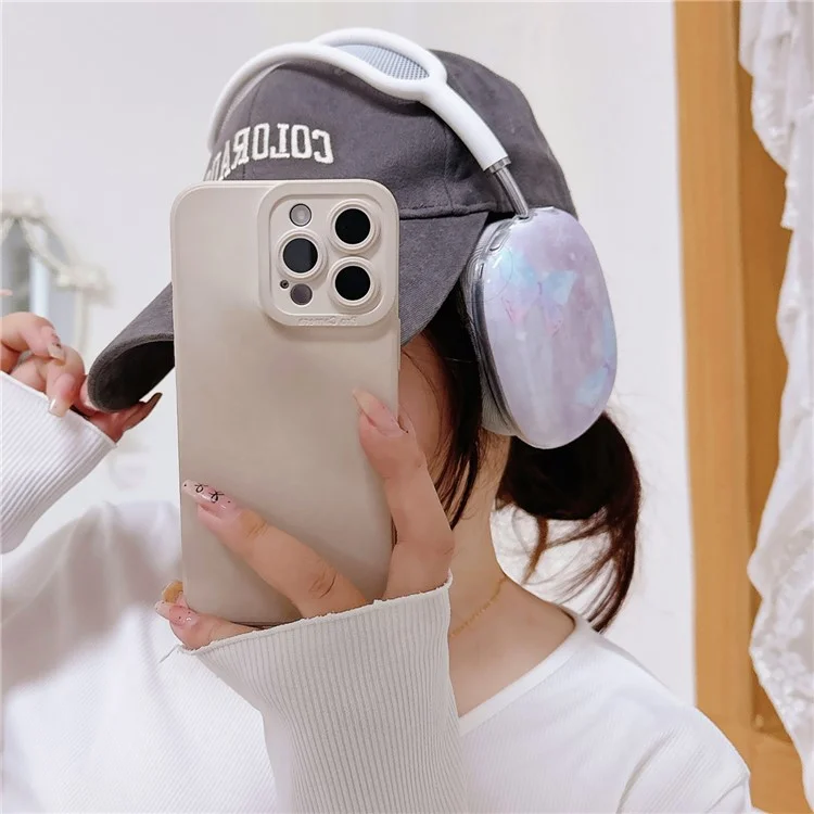 1 Coppia di Auricolari per AirPods Max IMD Headset Guscio Custodia Cuffie TPU - Farfalla Marmorea