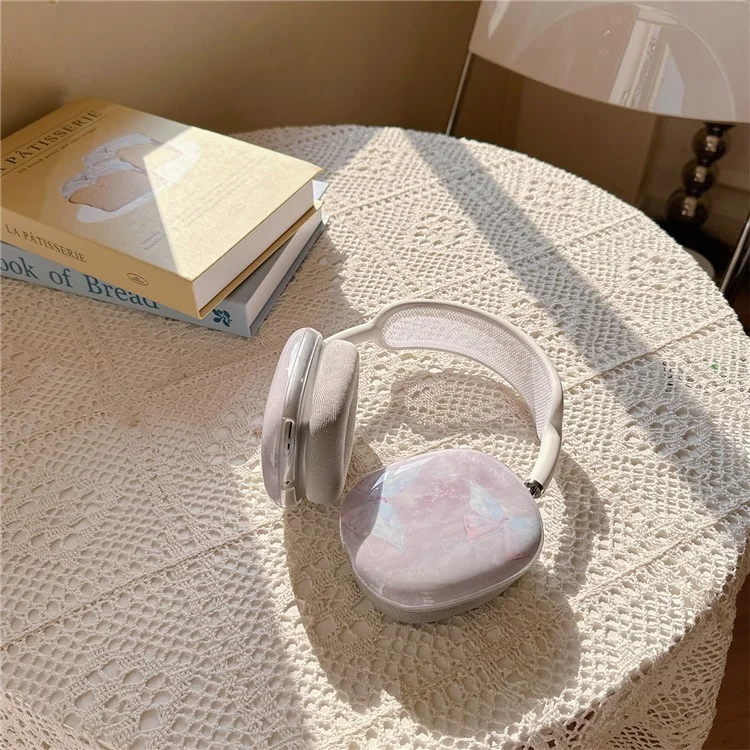 1 Coppia di Auricolari per AirPods Max IMD Headset Guscio Custodia Cuffie TPU - Farfalla Marmorea
