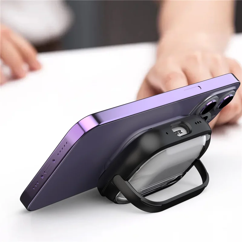 Voor Apple AirPods Pro hoesje TPU+PC valbestendige oordopjeshoes met standaardfunctie - Groen