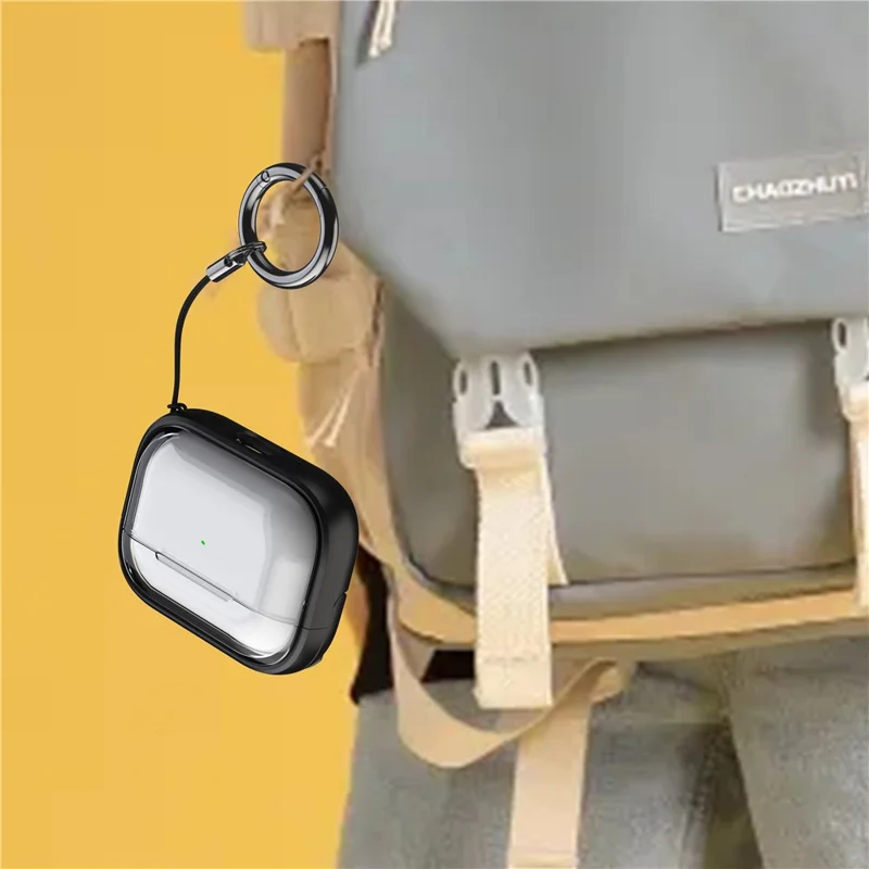 Voor Apple AirPods Pro hoesje TPU+PC valbestendige oordopjeshoes met standaardfunctie - Groen