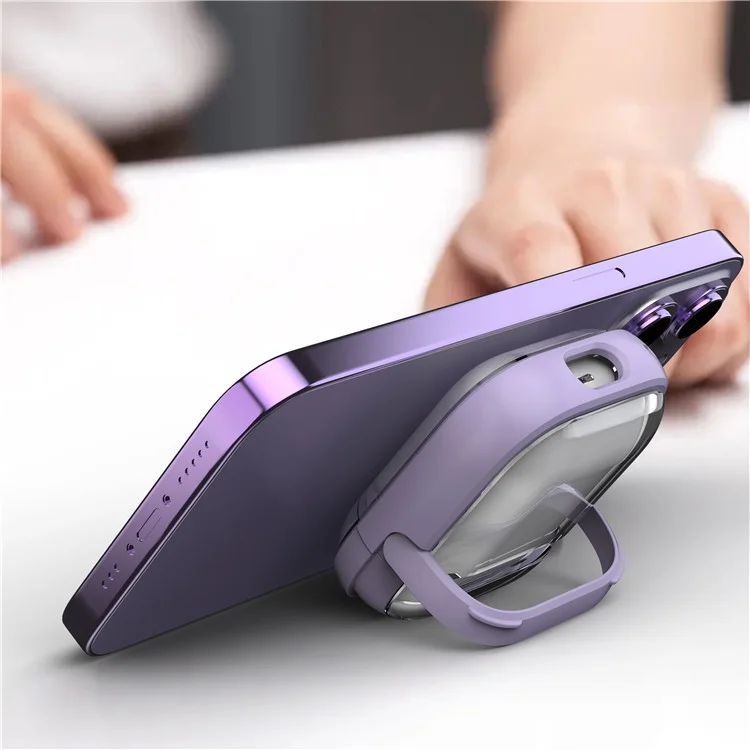 For Apple AirPods with Charging Case (2016)  /  (2019)  /  AirPods with Wireless Charging Case (2019) Protective Cover - Purple